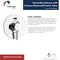 Keeney Round Shower System with Pressure Balanced Rough-In Valve, Ceiling KIT-DEL130CCP07